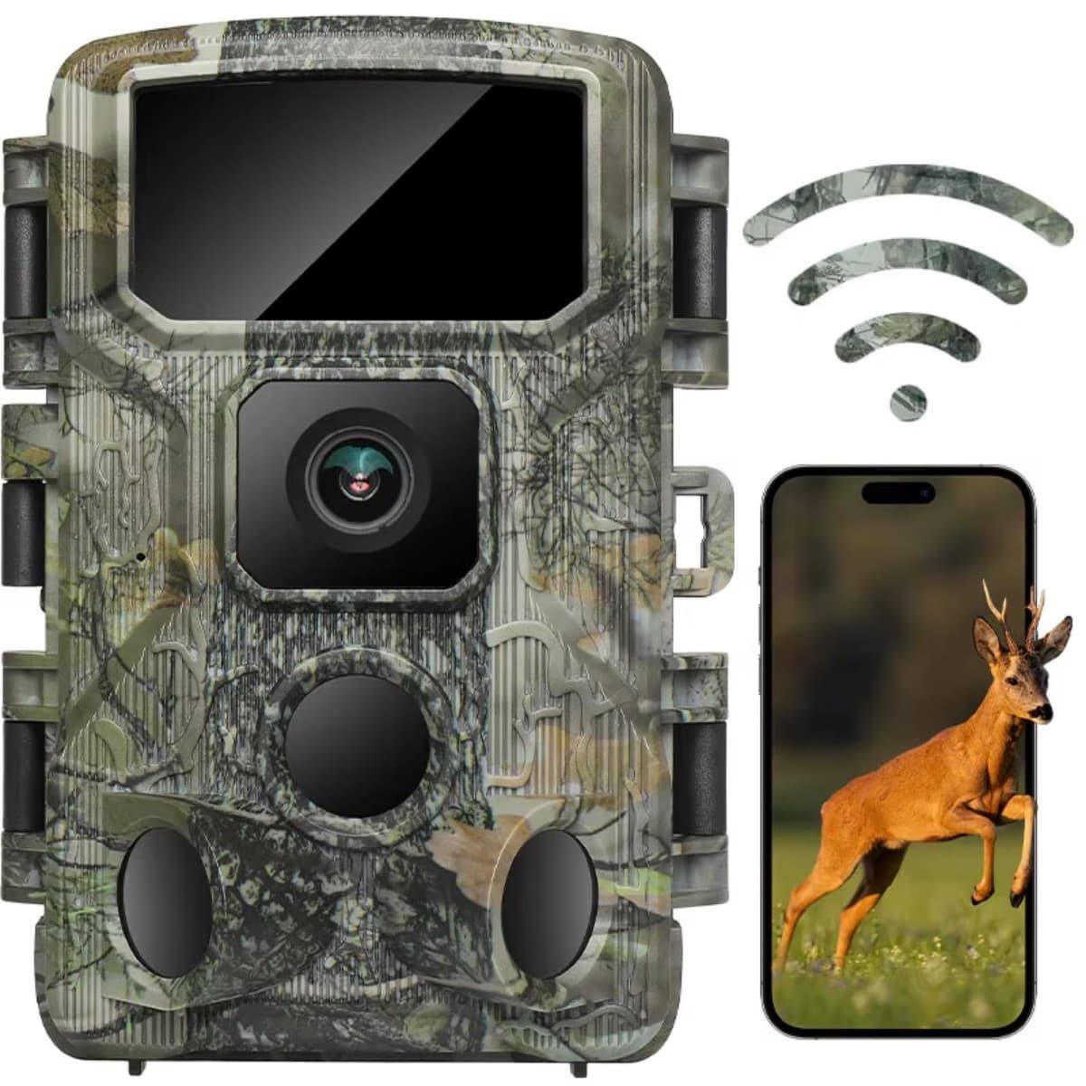WildTrail C20 - Caméra de Chasse Connectée en Wi-Fi et Bluetooth